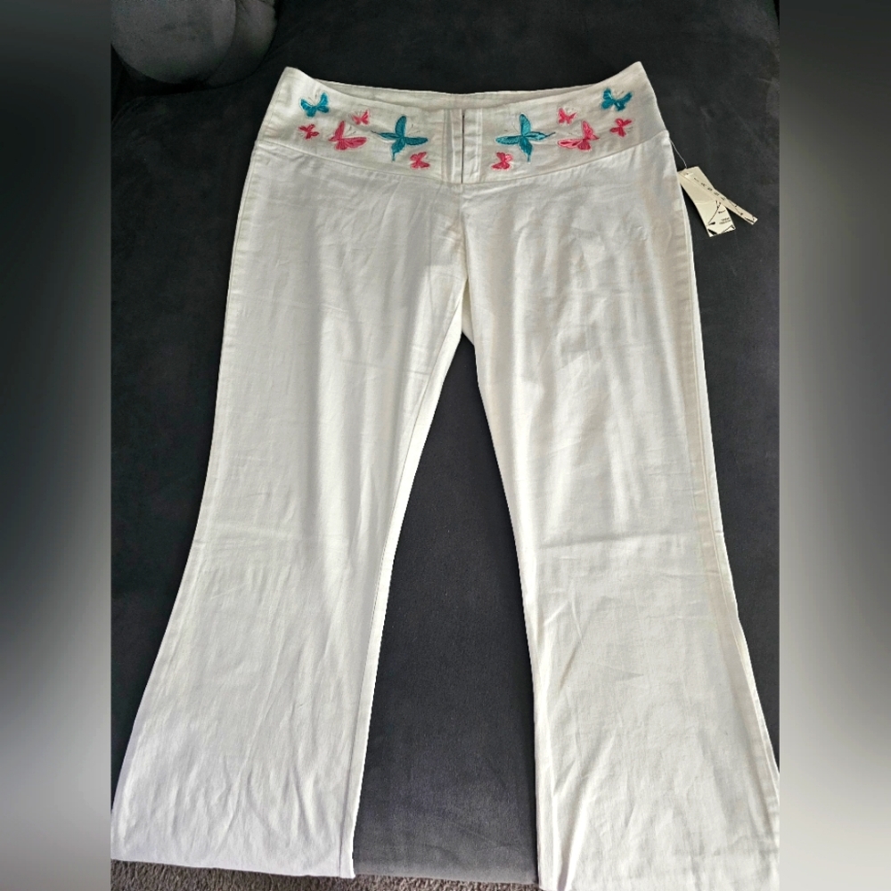 Tanna Fashion Butterfly Low Rise Flare Leggings